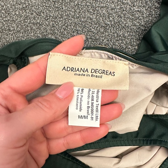 Adriana Degreas Low-Back Cutout Swimsuit in Dark Green - Picture 11 of 12